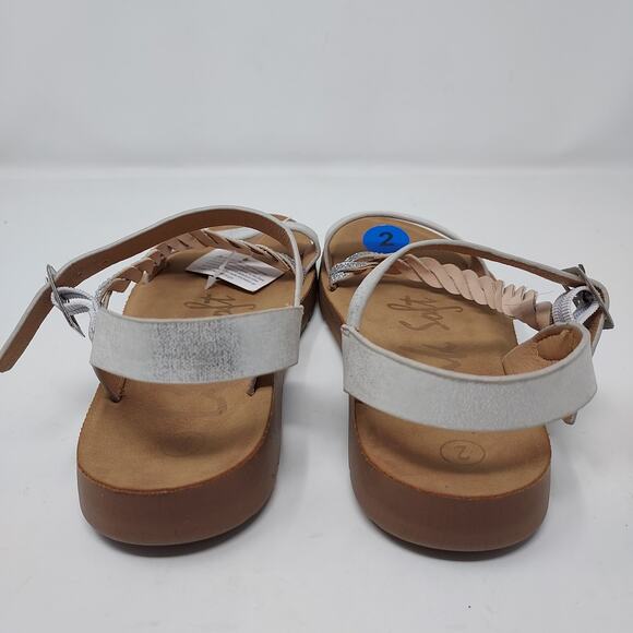 NEW Link Soft Silver Strappy Sandals Size 2 - Picture 4 of 9